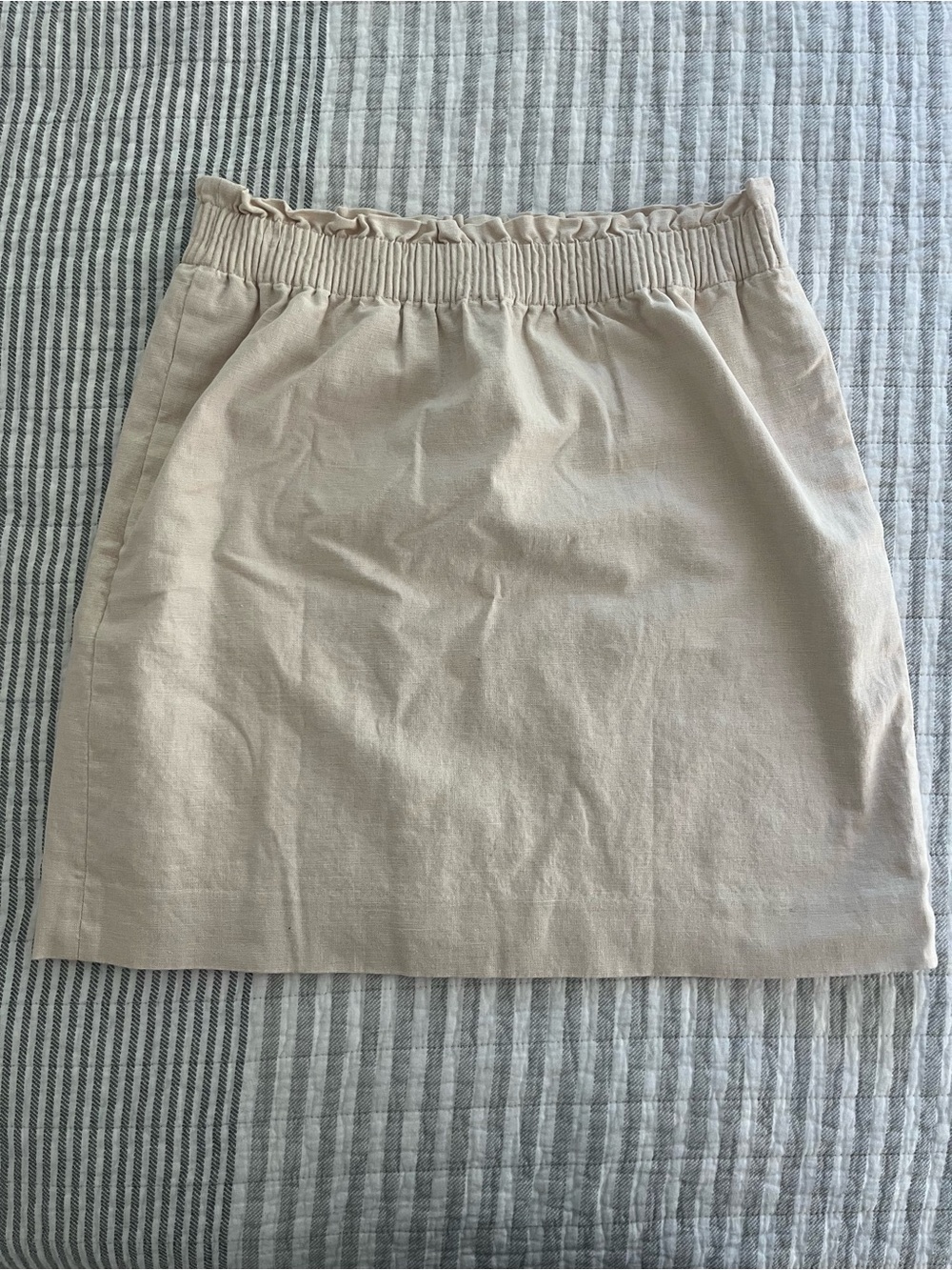 J.Crew Factory Cotton Linen Mini Skirt with Pockets